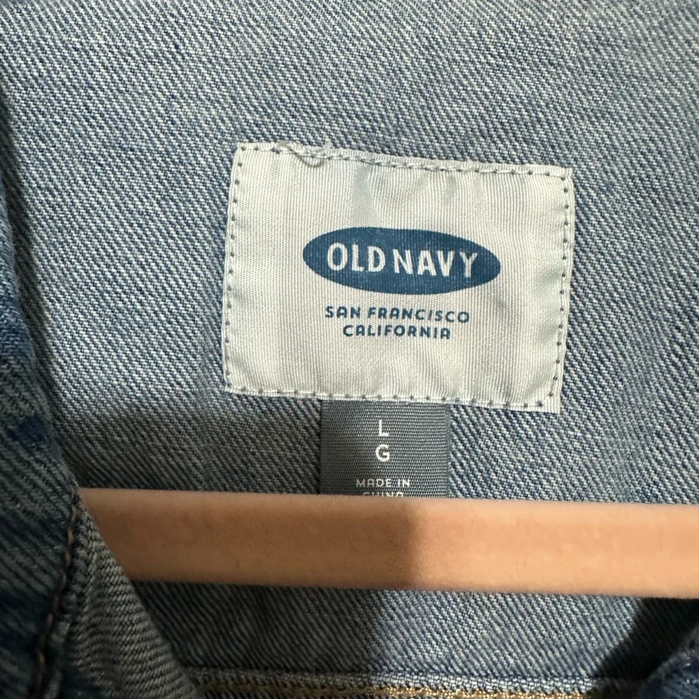 Old Navy Classic Sleeveless Denim Vest Size L - Picture 7 of 7